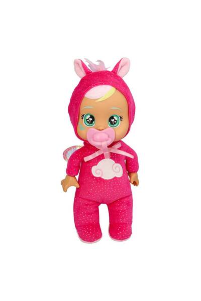 Cry Babies Ağlayan Yumuş Bebek CYB76000 - Koyu Pembe Tulumlu Hannah