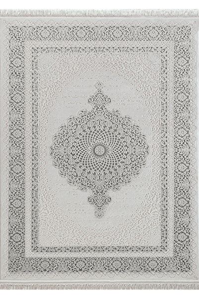 Gray Million Point Acrylic Carpet, 11 mm Pile Modern Pattern, Long Lasting and Easy to Clean