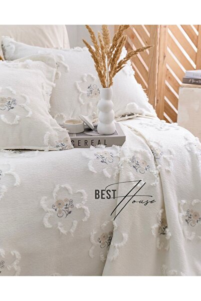 best of fabric Special Embroidered Double Bedspread Best Quality Does Not Sho...