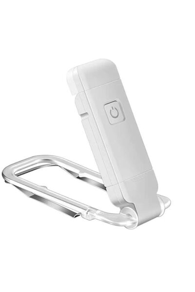 Asfal Şarjlı Klipsli LED Kitap Okuma Lambası BEYAZ, 3 Işık Rengi, 9 Mod, USB,...