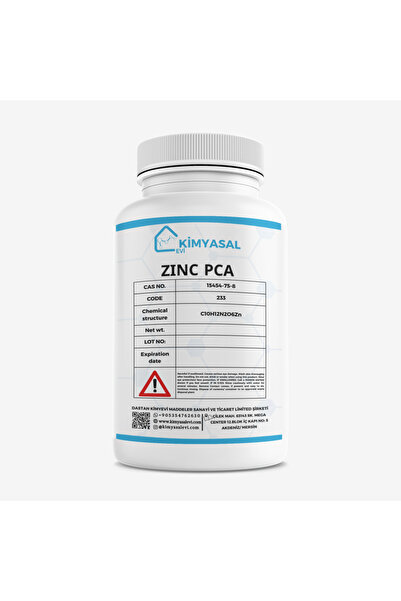 KİMYASAL EVİ 140 ZINC PCA - ÇİNKO PCA 25 GR HAMMADDE