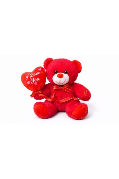 OEM Teddy Bear with Heart Balloon and Message I Love You, Valentine's Day Gif...