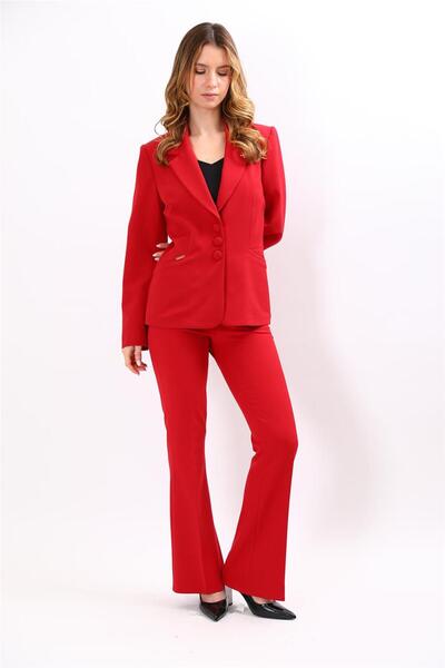 ÖNDER ÖZSOY Jacket with Collar Pockets Modern Jacket & Spanish-Cut Trousers w...