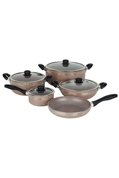 DELCASA 10 Pcs Nonstick Aluminum Cookware Set