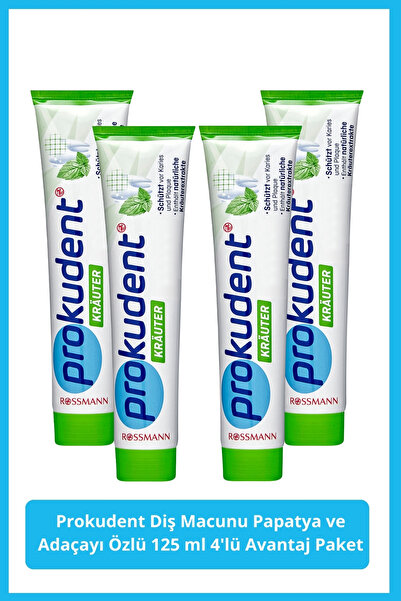 prokudent Diş Macunu Papatya ve Adaçayı Özlü 4x125 ml