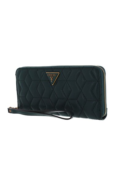 Guess Guess, Elenia, Υφασμάτινο Πορτοφόλι, SLG Μεγάλο Φερμουάρ, Δάσος, Για Γυ...