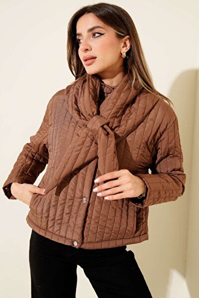 Luna Wear Shawl Collar Quilted Coat