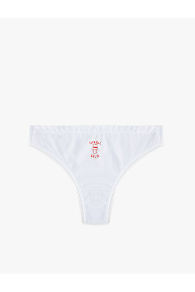 Koton Cotton Comfortable Fit Printed Brazilian Panties