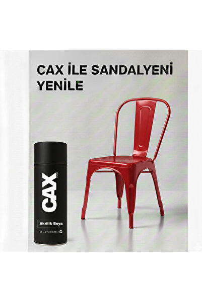 caxcolors CAX COLORS Metal Ahşap Plastik Sandalye Sprey Boya 400ml - Çizilmel...