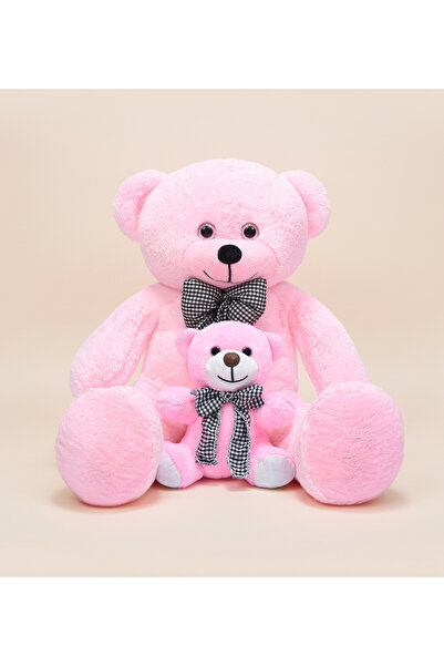 Pababo 80 cm Yavrulu Papyonlu Büyük Ayıcık