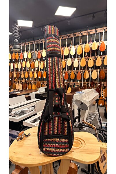 PENA MÜZİK Otantik Desenli Bağlama Kılıfı Kısa Sap