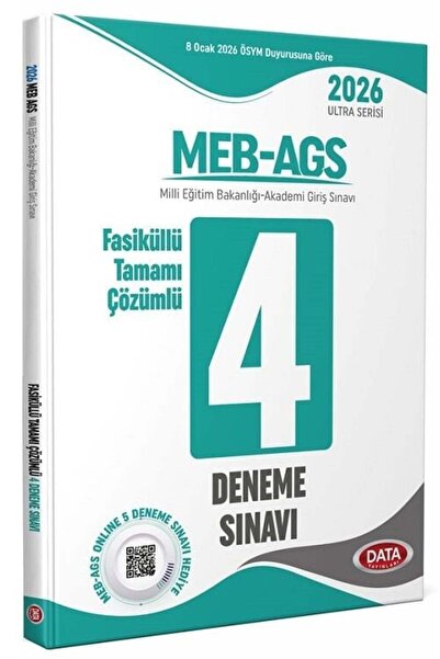 Anla Kazan Yayınları Data 2026 MEB-AGS Tüm Dersler 4 Deneme Fasikül Çözümlü U...