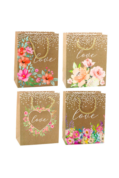 Three top online Gift Bag Love Inscription Flowers