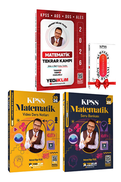 Yediiklim Yayınları 2026 Mehmet Bilge Yıldız Matematik Tekrar Kampı+ KPSS Mat...