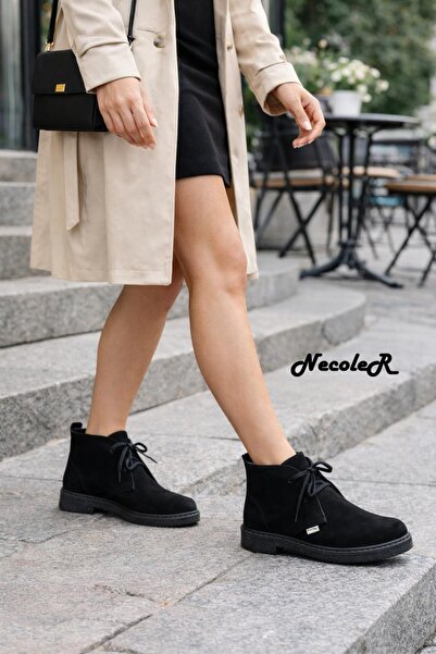 Pierre Cardin Genuine Suede Leather, Women's Short Boots, Non-Slip Sole