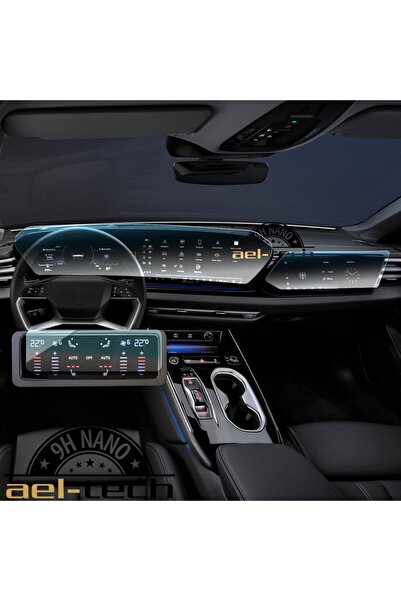 ael-tech شاشة نانو واقية متوافقة مع عدادات أودي A6 الرقمية، ونظام الملاحة، وت...