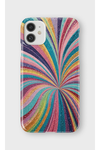 lelia حافظة هاتف شفافة مطبوعة متوافقة مع iPhone 11 |   مجموعة كولور ويف فلوكس