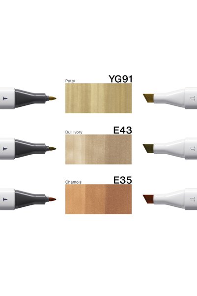 Copic CLASSIC DESIGNER COLLECTION SET 3 LU PALE WOOD TINTS