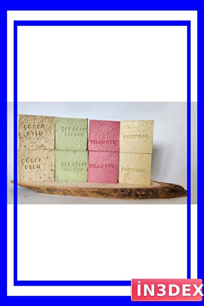 İN3DEX Economical Family Size Herbal Mixed Soap Set - 8-Piece Advantage Pack