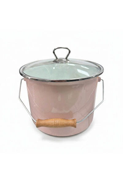 Ebruli hediyelik Quality Enamel Bakraç Yogurt Pot Legume Storage Pot 5,25Lt 20cm