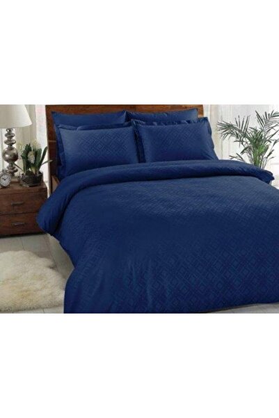 Taç Luxury satin bed linen, 6 pieces TAC, Jakar Vision Navy blue