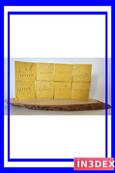 İN3DEX Custom Made Flower Group Saffron Soap with Natural Ingredients - 8-Pie...