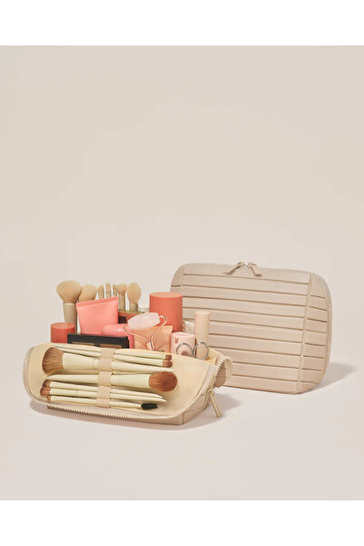 The Sleep Deep Premium Leather Makeup Bag - Cosmetic Bag & Travel Makeup Bag