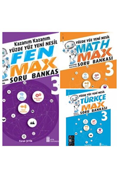 kitabın başkenti ankara yayıncılık 3. sınıf Ata max 3 lü soru bankası seti -(...