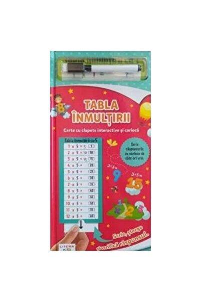 Editura Litera Tabla inmultirii. Carte cu clapete interactive si