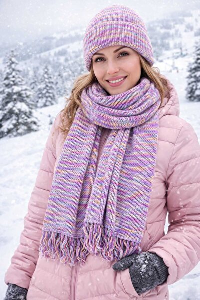 ATE ÖZGÜNEŞ TRİKO TEKSTİL Women, Scarf Beanie Set