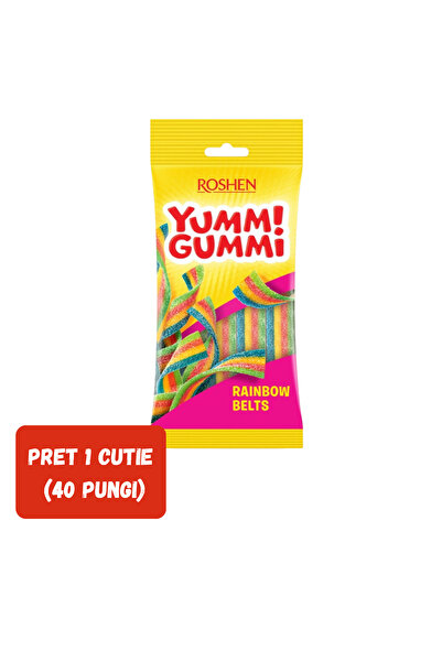 Roshen SET 40 PIECES Yummi Gummi Sour Belts 70g