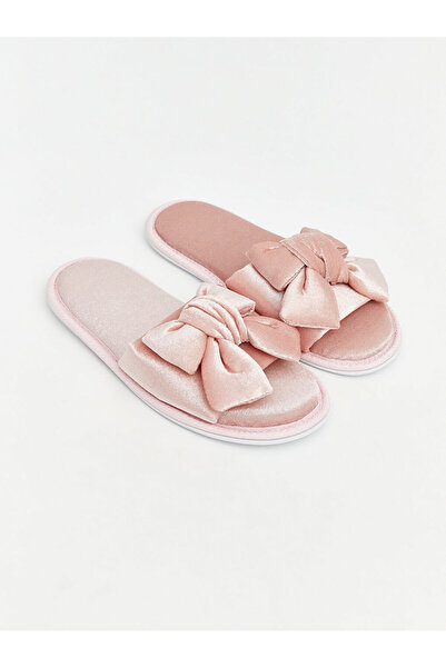 LC Waikiki Women's House Slippers with Bow Figure