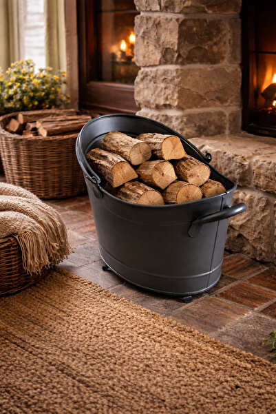 Manavgatsoba Şömine odunluk şömine odun kovası