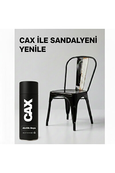 caxcolors CAX COLORS Metal Ahşap Plastik Sandalye Sprey Boya 400ml - Çizilmel...