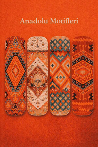Hobbi Tasarım Anadolu Motifleri Dörtlü Ayraç Seti