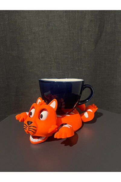 MCY DEKOR Sevimli Kedi Bardak Altlığı – Hareketli ve Eğlenceli Kupa Altlığı