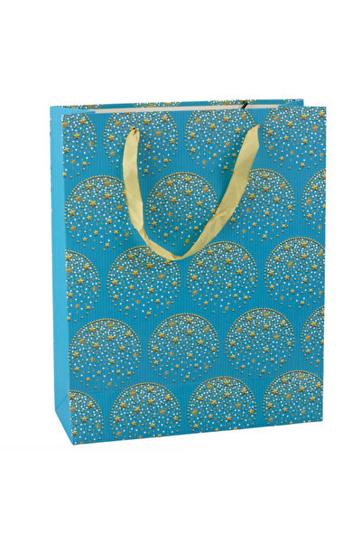Three top online Elegant Gift Bag Gold Stars Blue