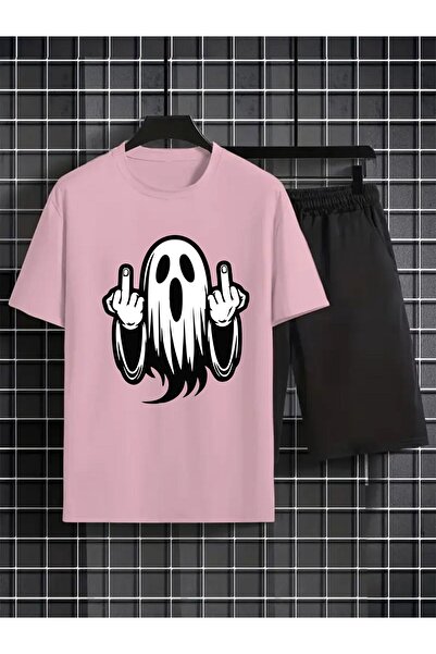 orwen life est. 2022 Oversize Unisex Shorts Set – Ghost Middle Finger Print, ...