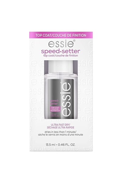 ESSİE Nail Care, 8-Free Vegan, Speed Setter Top Coat, quick-dry nail polish, ...