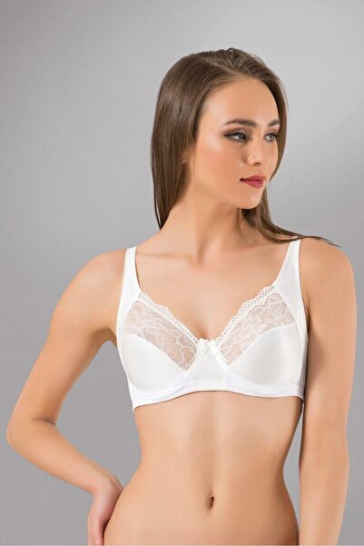 OBJE Women's Ecru Lace Minimizer Bra