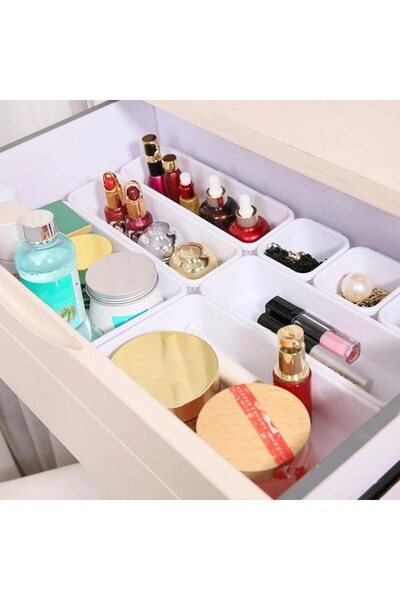 OEM Set 8 organizatoare pentru sertare | Bucătărie, birou, baie | 3 mărimi