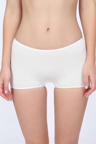 OBJE بوكسر نسائي من القطن الممشط باللون الإكرو