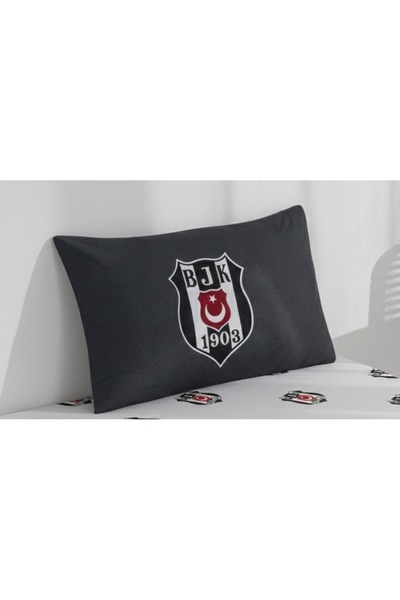 Taç Zorluteks Licensed Beşiktaş Bjk Patterned 100% Cotton Fabric 1 Piece Pill...