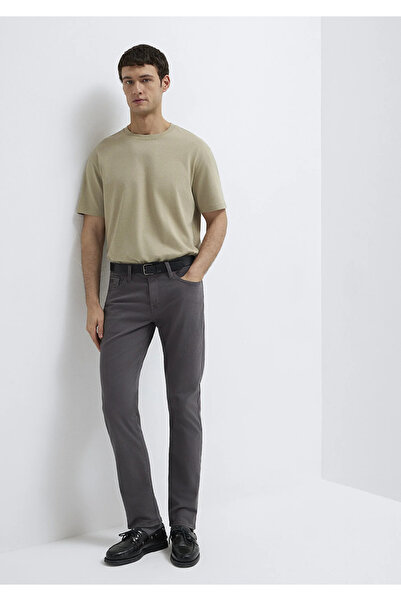 Mavi Marcus Black Anthracite Gabardine Trousers 00351A2794