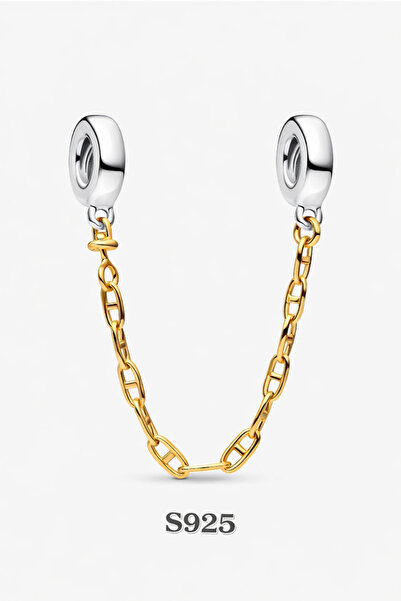 Lovecharm Silver Chain Gold Color Safety Chain