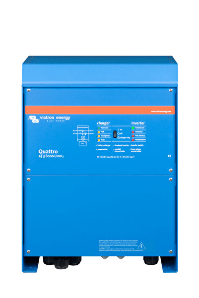 Victron İnvertör/Şarj Cihazı Quattro 24/8000/200-100/100 Inverter/Charger (QUA248020010)