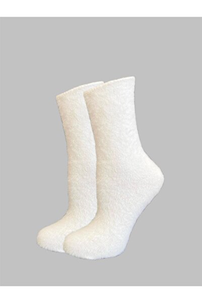 OBJE Women's White Bearded Long Socks