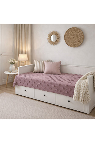 lusso stile Husă de pat cu model pompon Prune 130x250