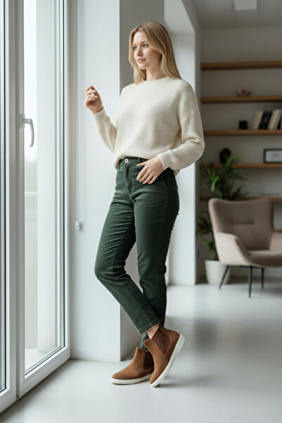 aayak&kabımofficial Women's Genuine Leather Chelsea Boots – Lightweight, Comf...