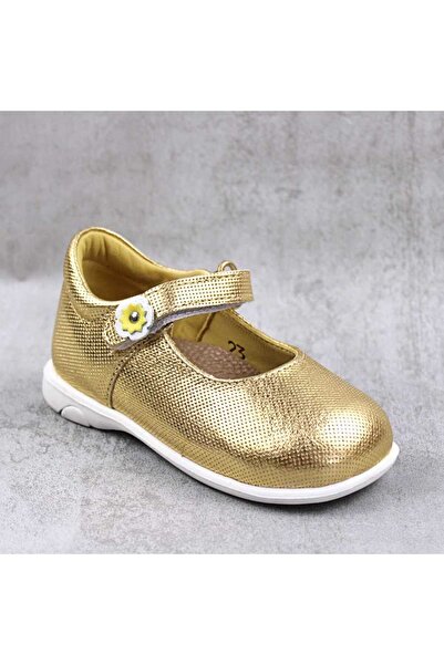 tino Lightweight children's shoes made of genuine leather FIRST STEPS 7186-GOLD